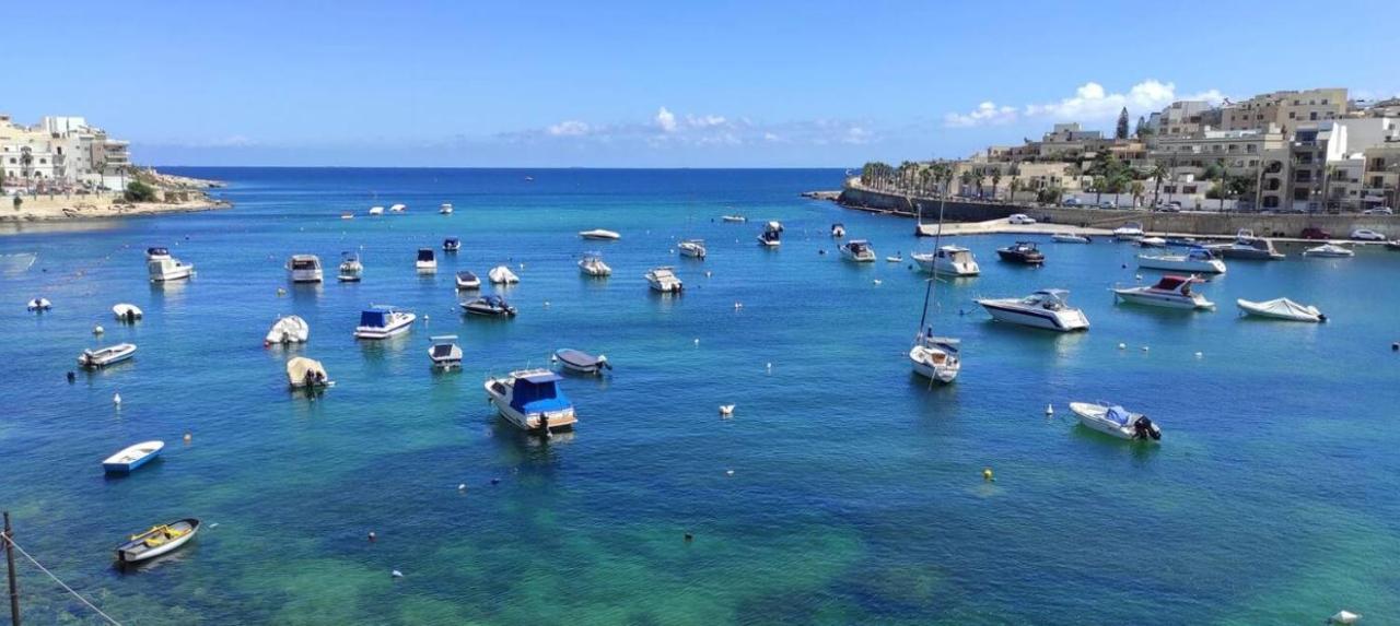 Sea View 2 Bedroom Apartment Marsaskala Bagian luar foto